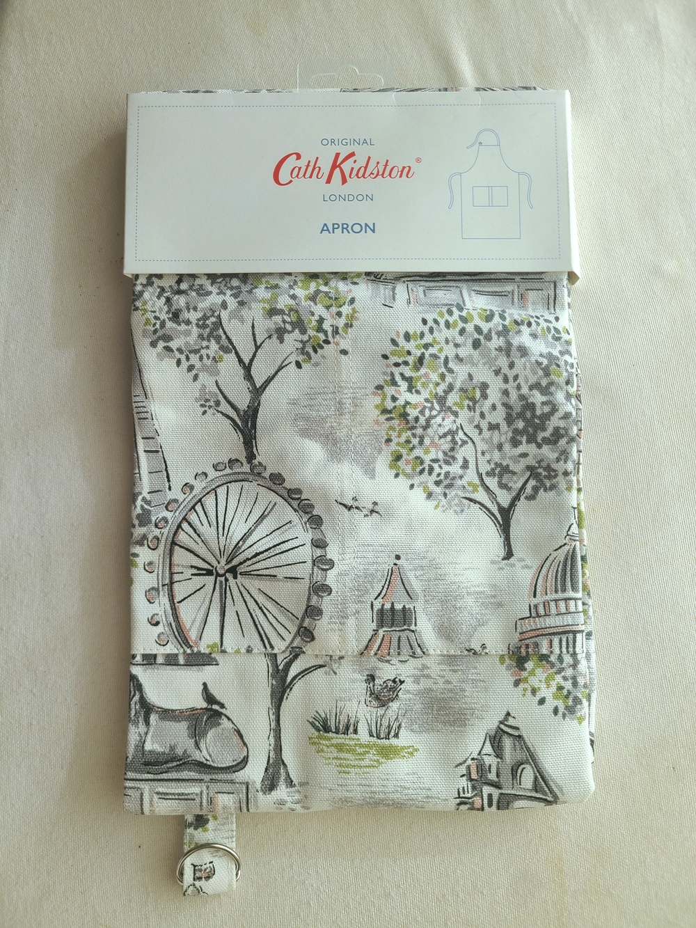 NWT Rare Vintage Cath Kidston London Toile Cotton Apron